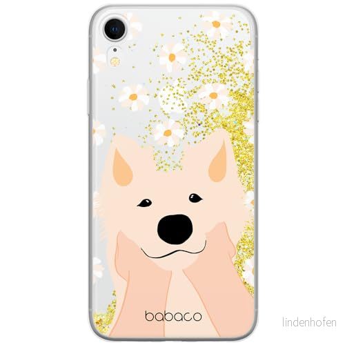 ERT GROUP mobiltelefonfodral för Apple Iphone XR originalt och officiellt licensierat Babaco mönster Dogs 010 optimalt anpassad till formen på mobiltelefonen, med glitter overflow effekt 5905131012548