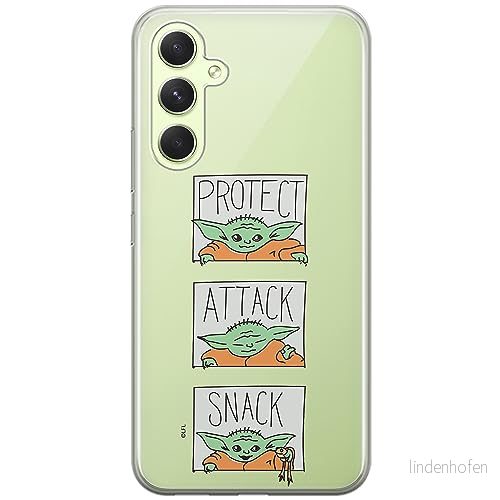 ERT GROUP mobiltelefonfodral för Samsung A54 5G originalt och officiellt licensierat Star Wars mönster Baby Yoda 009 optimalt anpassad till formen på mobiltelefonen, gedeeltelijk transparant 5905511813635