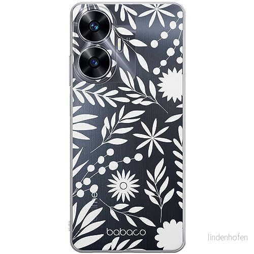 ERT GROUP mobiltelefonfodral för Realme C55 originalt och officiellt licensierat Babaco mönster Flowers 023 optimalt anpassad till formen på mobiltelefonen, gedeeltelijk transparant 5905511867263