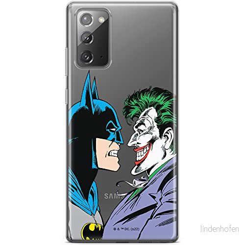 ERT GROUP mobiltelefonfodral för Samsung GALAXY NOTE 20 originalt och officiellt licensierat DC mönster Batman & Joker 005 optimalt anpassad till formen på mobiltelefonen, gedeeltelijk transparant 5905131502186