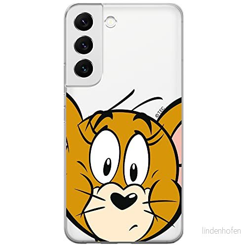 ERT GROUP mobiltelefonfodral för Samsung S22 originalt och officiellt licensierat Tom and Jerry mönster 002 optimalt anpassad till formen på mobiltelefonen, gedeeltelijk transparant 5904805305382