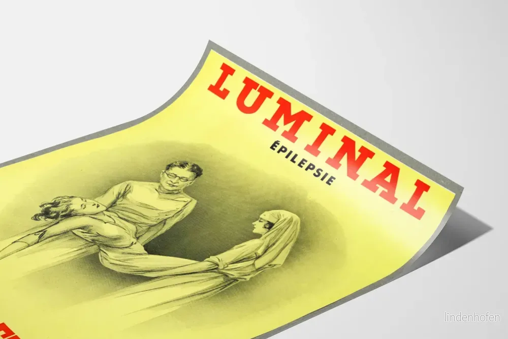 Vintageaffisch Luminal - Retro medicinsk väggdekoration - Bild 3