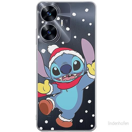 ERT GROUP mobiltelefonfodral för Realme C55 originalt och officiellt licensierat Disney mönster Stitch 009 optimalt anpassad till formen på mobiltelefonen, gedeeltelijk transparant 5905511857790