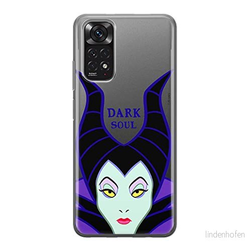 ERT GROUP mobiltelefonfodral för Xiaomi REDMI NOTE 11S 4G / 11 originalt och officiellt licensierat Disney mönster Maleficent 001, gedeeltelijk transparant 5905511558987