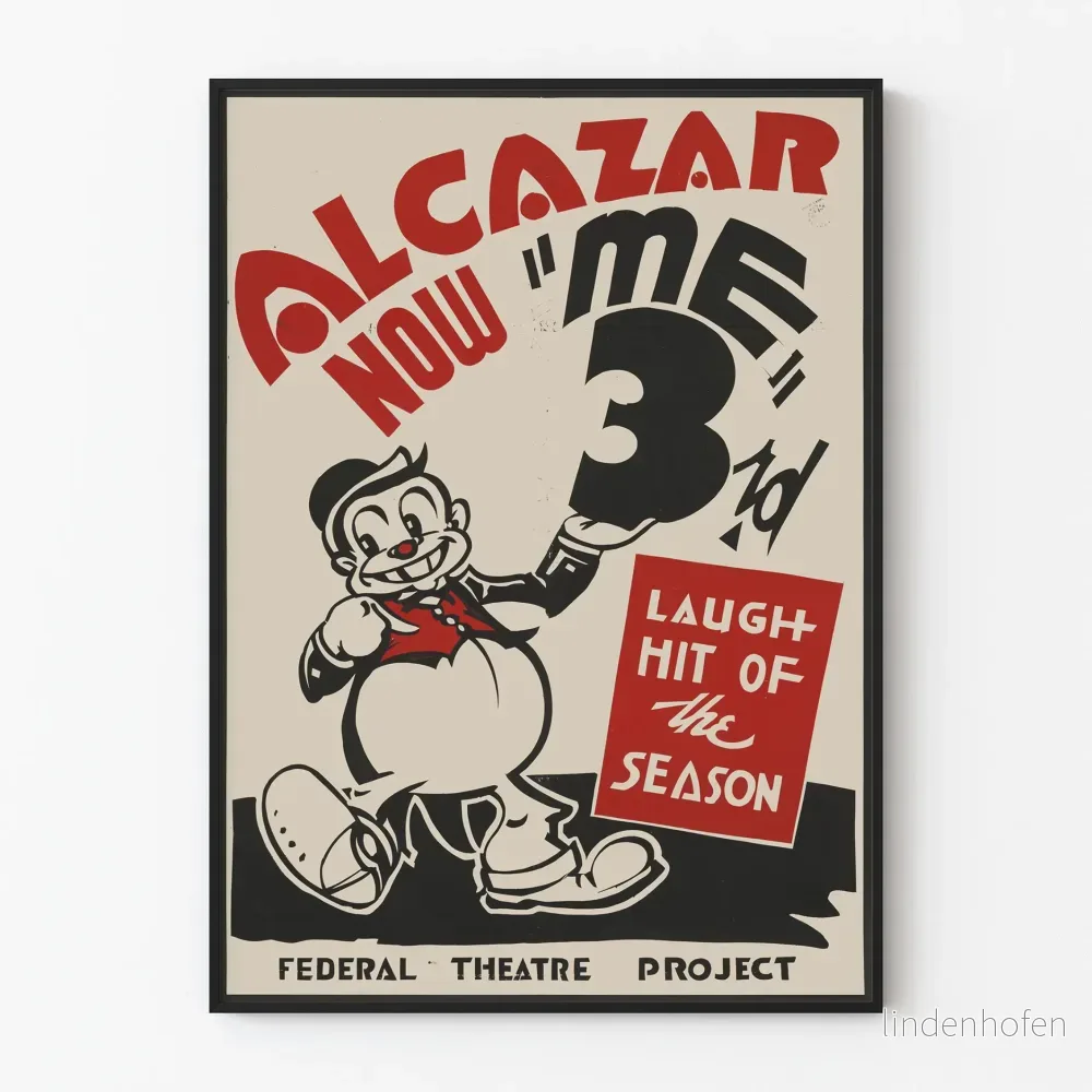 Vintageposter Alcazar Now 'Me' 3:e - Retro väggdekoration