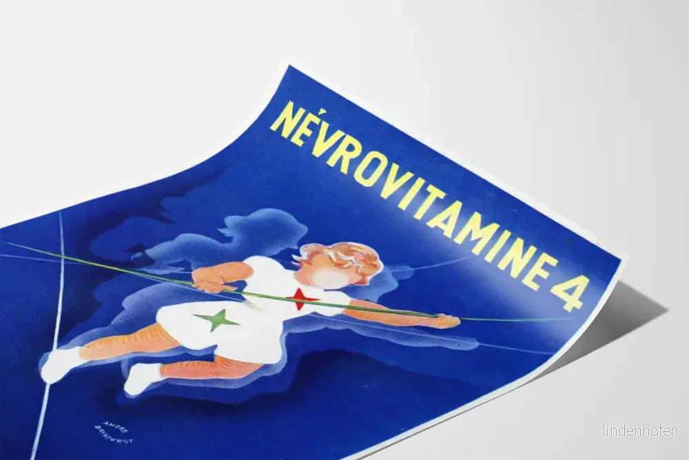 Vintageposter Névrovitamine 4 - Återställer Nervernas Balans - Bild 3