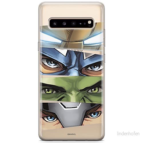 ERT GROUP Mobiltelefonskal för Samsung S10 5G original och officiellt licensierat Marvel Avengers 006 optimalt anpassat till mobiltelefonens form, delvis transparent 5904805504396