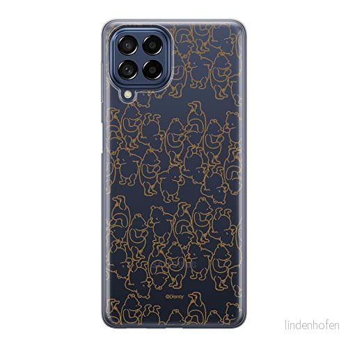 ERT GROUP mobiltelefonfodral för Samsung M33 5G originalt och officiellt licensierat Disney mönster Winnie the Pooh and Friends 005 anpassad till formen på mobiltelefonen, gedeeltelijk transparant 5905511344436