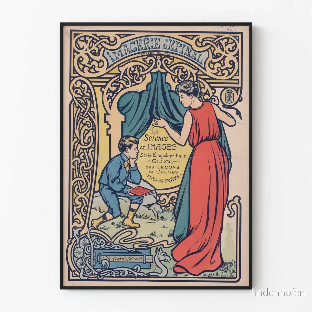Vintageposter La Science en Images - Encyclopedisk Serie Glucq