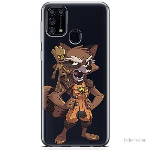 ERT GROUP mobiltelefonfodral för Samsung M31 originalt och officiellt licensierat Marvel mönster Guardians of the Galaxy 018 optimalt anpassad till formen på mobiltelefonen, gedeeltelijk transparant 5904805477737