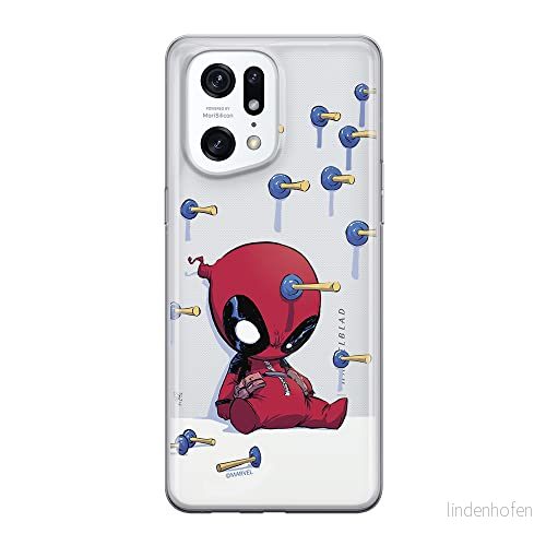 ERT GROUP mobiltelefonfodral för Oppo FIND X5 PRO originalt och officiellt licensierat Marvel mönster Deadpool 005 optimalt anpassad till formen på mobiltelefonen, gedeeltelijk transparant 5905511404246
