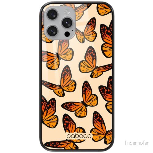 ERT GROUP mobiltelefonfodral för Apple Iphone 11 PRO MAX originalt och officiellt licensierat Babaco mönster Butterflies 002 tillverkad av härdat glas, anpassat till mobilens form, skyddsfodral 5904805710148