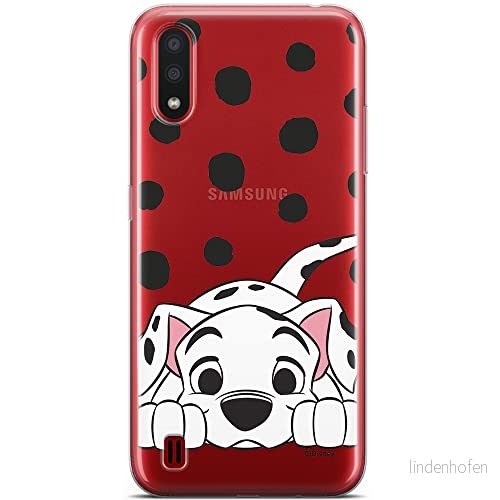 ERT GROUP mobiltelefonfodral för Samsung A01 originalt och officiellt licensierat Disney mönster Dalmatian 004 optimalt anpassad till formen på mobiltelefonen, gedeeltelijk transparant 5904805416941