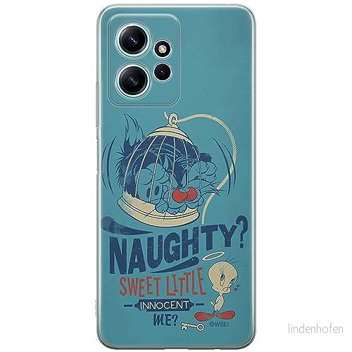 ERT GROUP mobiltelefonfodral för Xiaomi REDMI NOTE 12 4G originalt och officiellt licensierat Looney Tunes mönster Sylvester & Tweety 001, fodral tillverkad av TPU plast 5905511953119