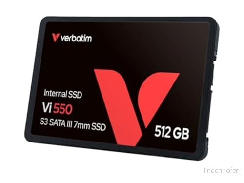 Verbatim Vi550 S3 49352 Intern SSD Hårddisk, Svart, 512 GB 23942493525