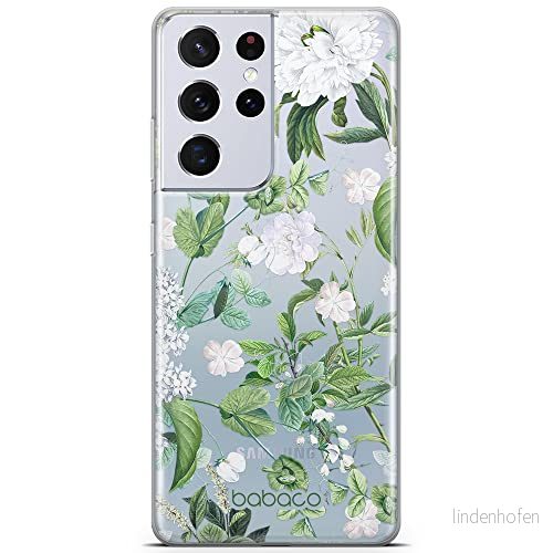 ERT GROUP mobiltelefonfodral för Samsung S21 ULTRA originalt och officiellt licensierat Babaco mönster Flowers 034 optimalt anpassad till formen på mobiltelefonen, gedeeltelijk transparant 5905131292599