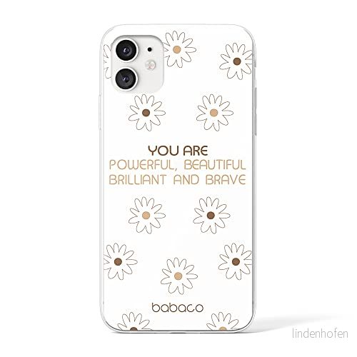 ERT GROUP mobiltelefonfodral för Apple Iphone 11 originalt och officiellt licensierat Babaco mönster Positive vibes 003 Vit optimalt anpassad till formen på mobiltelefonen, gedeeltelijk transparant 5903932968729