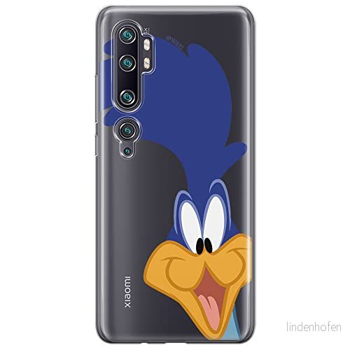 ERT GROUP mobiltelefonfodral för Xiaomi MI NOTE 10 / PRO originalt och officiellt licensierat Looney Tunes mönster Road Runner 001, gedeeltelijk transparant 5904805580970
