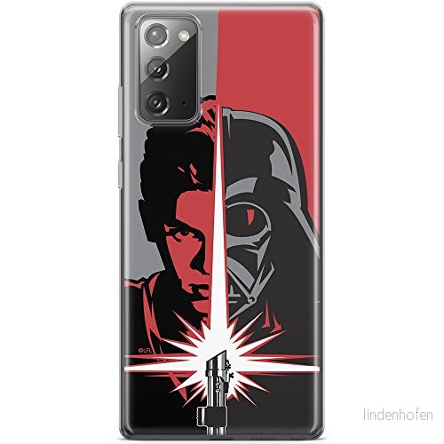 ERT GROUP mobiltelefonfodral för Samsung GALAXY NOTE 20 originalt och officiellt licensierat Star Wars mönster Darth Vader 007 anpassad till formen på mobiltelefonen, fodral tillverkad av TPU plast 5903040460481