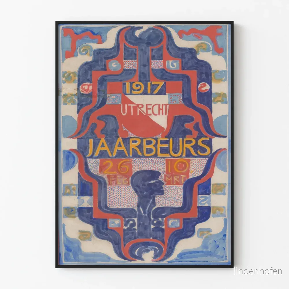 Vintageposter Jaarbeurs Utrecht 1917 – Konstnärlig väggdekoration