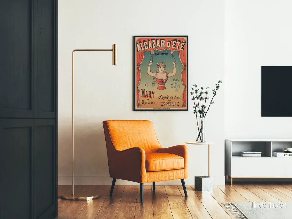 Vintageposter Alcazar sommar Champs-Élysées Mlle Mary - Bild 2