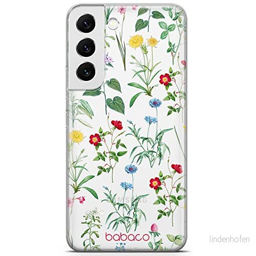 ERT GROUP mobiltelefonfodral för Samsung S22 PLUS originalt och officiellt licensierat Babaco mönster Flowers 042 optimalt anpassad till formen på mobiltelefonen, gedeeltelijk transparant 5905131318268