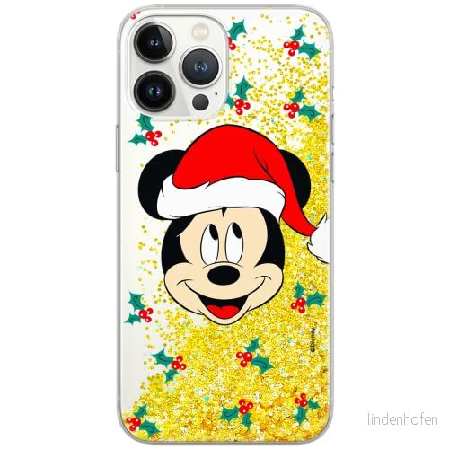 ERT GROUP mobiltelefonfodral för Apple Iphone 11 originalt och officiellt licensierat Disney mönster Mickey 040 Vit optimalt anpassad till formen på mobiltelefonen, med glitter overflow effekt 5903932078701
