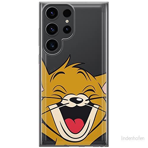 ERT GROUP mobiltelefonfodral för Samsung S23 ULTRA originalt och officiellt licensierat Tom & Jerry mönster 003 optimalt anpassad till formen på mobiltelefonen, gedeeltelijk transparant 5905511465728
