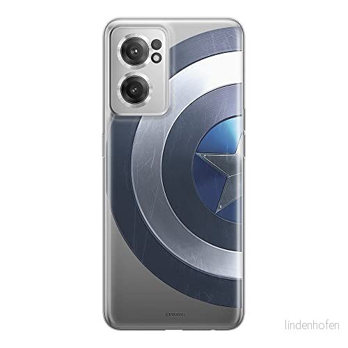 ERT GROUP mobiltelefonfodral för Oneplus NORD CE 2 originalt och officiellt licensierat Marvel mönster Captain America 006 optimalt anpassad till formen på mobiltelefonen, gedeeltelijk transparant 5905511281854