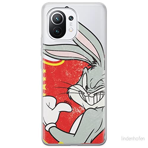 ERT GROUP mobiltelefonfodral för Xiaomi 11 originalt och officiellt licensierat Looney Tunes mönster Bugs 010 optimalt anpassad till formen på mobiltelefonen, gedeeltelijk transparant 5903537113296