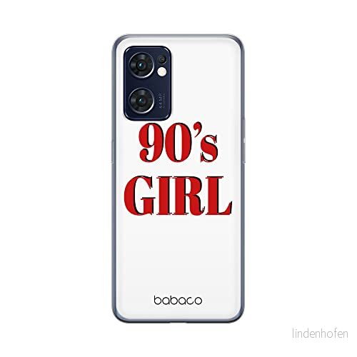 ERT GROUP mobiltelefonfodral för Oppo RENO 7 5G originalt och officiellt licensierat Babaco mönster 90's Girl 001 optimalt anpassad till formen på mobiltelefonen, fodral tillverkad av TPU plast 5905511312176