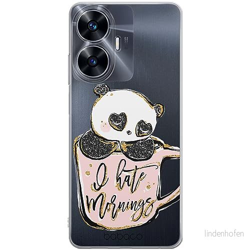 ERT GROUP mobiltelefonfodral för Realme C55 originalt och officiellt licensierat Babaco mönster Panda 005 optimalt anpassad till formen på mobiltelefonen, gedeeltelijk transparant 5905511867058