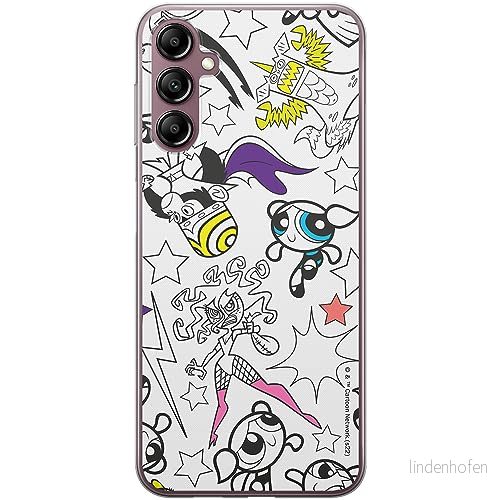 ERT GROUP mobiltelefonfodral för Samsung A14 4G/5G originalt och officiellt licensierat The Powerpuff Girls mönster 017 optimalt anpassad till formen på mobiltelefonen, fodral tillverkad av TPU plast 5905511965617