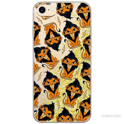 ERT GROUP mobiltelefonfodral för Apple Iphone 7/8/ SE 2/ 3 originalt och officiellt licensierat Disney mönster Scar 002 optimalt anpassad till formen på mobiltelefonen, med glitter overflow effekt 5905131443328