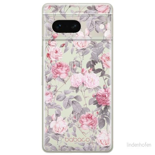 ERT GROUP mobiltelefonfodral för Google PIXEL 7 originalt och officiellt licensierat Babaco mönster Flowers 054 optimalt anpassad till formen på mobiltelefonen, gedeeltelijk transparant 5905795150570