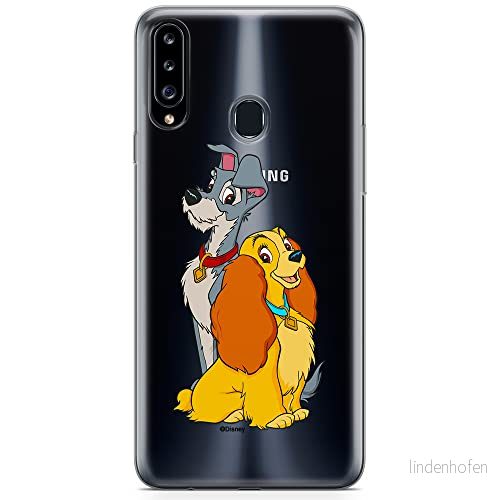 ERT GROUP mobiltelefonfodral för Samsung A20S originalt och officiellt licensierat Disney mönster Lady and the Tramp 003 optimalt anpassad till formen på mobiltelefonen, gedeeltelijk transparant 5905131150288