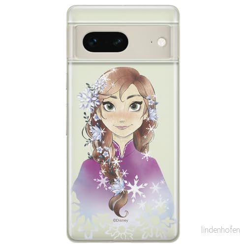 ERT GROUP mobiltelefonfodral för Google PIXEL 7 originalt och officiellt licensierat Disney mönster Anna 001 optimalt anpassad till formen på mobiltelefonen, gedeeltelijk transparant 5905795139032