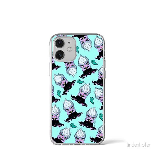 ERT GROUP mobiltelefonfodral för Iphone 12 Mini originalt och officiellt licensierat Disney mönster Ursula 005 optimalt anpassad till formen på mobiltelefonen, fodral tillverkad av TPU plast 5905131464200