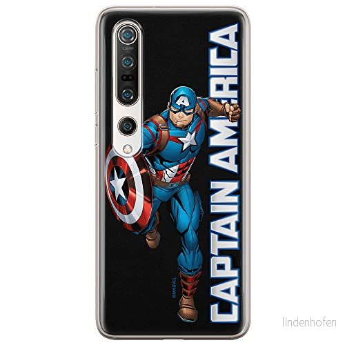 ERT GROUP mobiltelefonfodral för Xiaomi MI 10 / PRO originalt och officiellt licensierat Marvel mönster Captain America 030 anpassad till formen på mobiltelefonen, fodral tillverkad av TPU plast 5904805324109