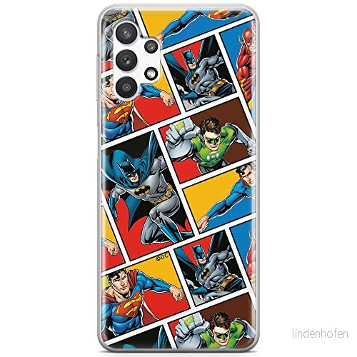 ERT GROUP mobiltelefonfodral för Samsung A32 5G originalt och officiellt licensierat DC mönster Justice League 001 optimalt anpassad till formen på mobiltelefonen, fodral tillverkad av TPU plast 5903040051610