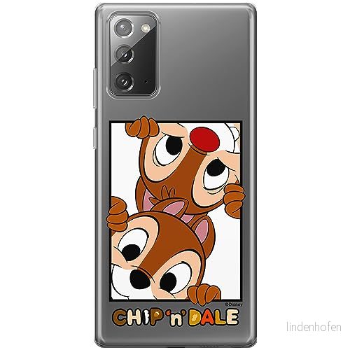 ERT GROUP mobiltelefonfodral för Samsung GALAXY NOTE 20 originalt och officiellt licensierat Disney mönster Chip & Dale 005 optimalt anpassad till formen på mobiltelefonen, gedeeltelijk transparant 5905795021801