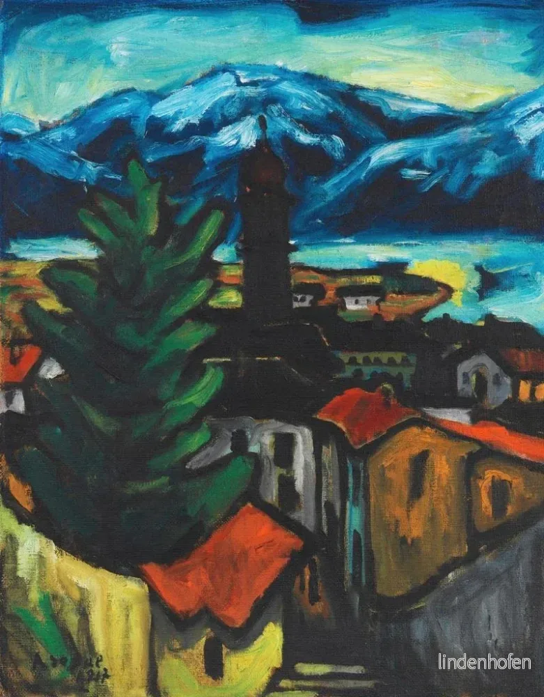 Målning Ascona - Arthur Segal | Konsttryck - Bild 2