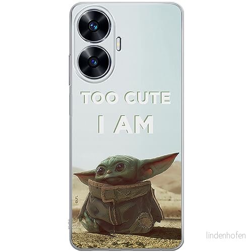 ERT GROUP mobiltelefonfodral för Realme C55 originalt och officiellt licensierat Star Wars mönster Baby Yoda 004 optimalt anpassad till formen på mobiltelefonen, fodral tillverkad av TPU plast 5905511862251