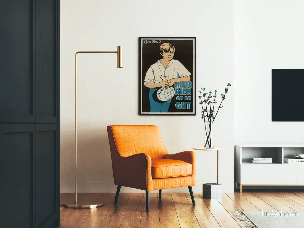 Vintageposter Historien om en pojke - Retro väggdekoration - Bild 2