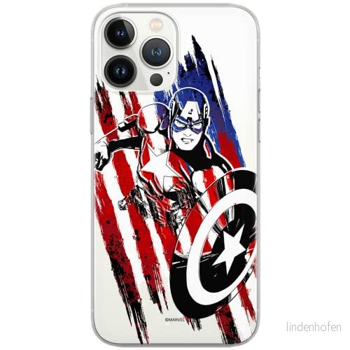 ERT GROUP mobiltelefonfodral för Samsung S9 originalt och officiellt licensierat Marvel mönster Captain America 016 Vit optimalt anpassad till formen på mobiltelefonen, gedeeltelijk transparant 5902980036213