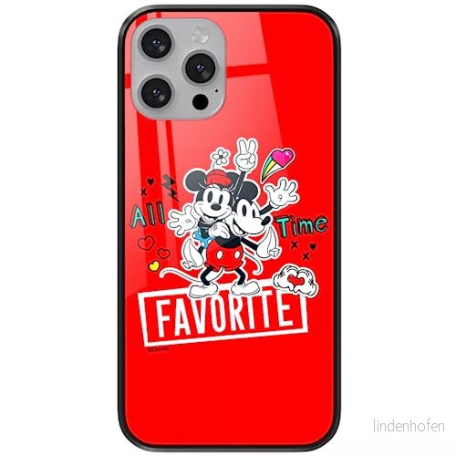 ERT GROUP mobiltelefonfodral för Apple Iphone 13 PRO originalt och officiellt licensierat Disney mönster Mickey & Minnie 011 tillverkad av härdat glas, skyddsfodral 5904805877407