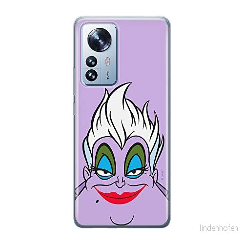 ERT GROUP mobiltelefonfodral för Xiaomi 12 / 12X originalt och officiellt licensierat Disney mönster Ursula 002 optimalt anpassad till formen på mobiltelefonen, fodral tillverkad av TPU plast 5905511480813