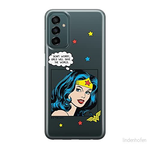 ERT GROUP mobiltelefonfodral för Samsung M13 4G/M23 5G/F23 originalt och officiellt licensierat DC mönster Wonder Woman 028 optimalt anpassad till formen på mobiltelefonen, gedeeltelijk transparant 5905511365967