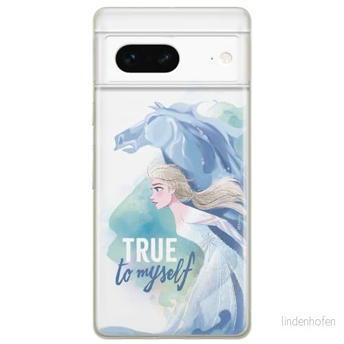 ERT GROUP mobiltelefonfodral för Google PIXEL 7 originalt och officiellt licensierat Disney mönster Elsa 012 optimalt anpassad till formen på mobiltelefonen, fodral tillverkad av TPU plast 5905795156565