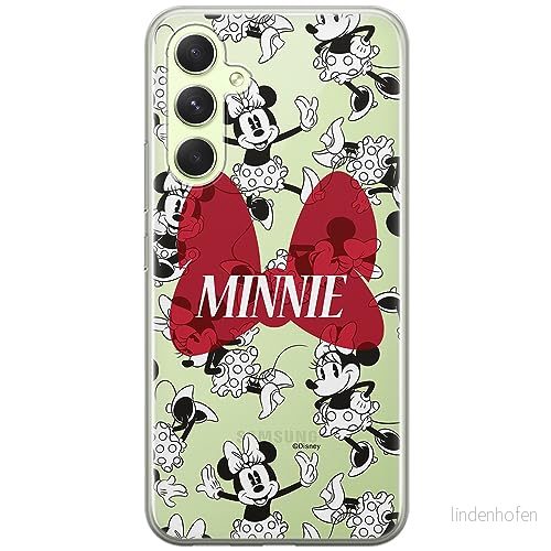ERT GROUP mobiltelefonfodral för Samsung A54 5G originalt och officiellt licensierat Disney mönster Minnie 048 optimalt anpassad till formen på mobiltelefonen, gedeeltelijk transparant 5905511794590